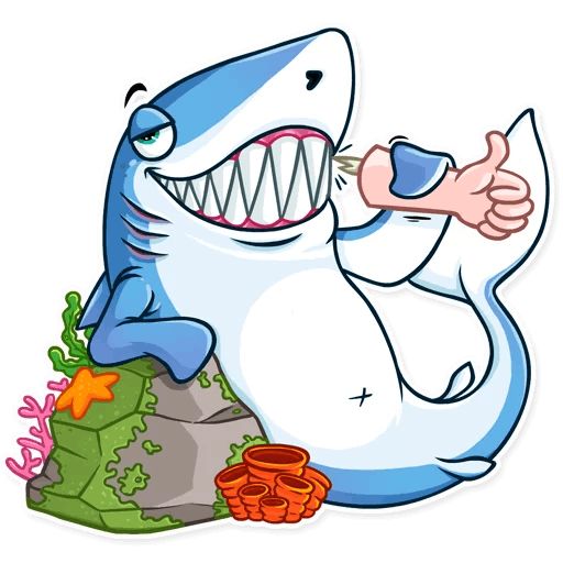 Sticker «It's a Shark!-3»