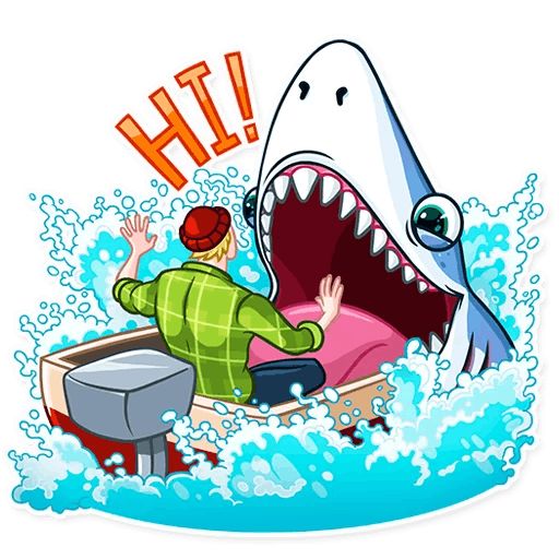 Sticker «It's a Shark!-5»
