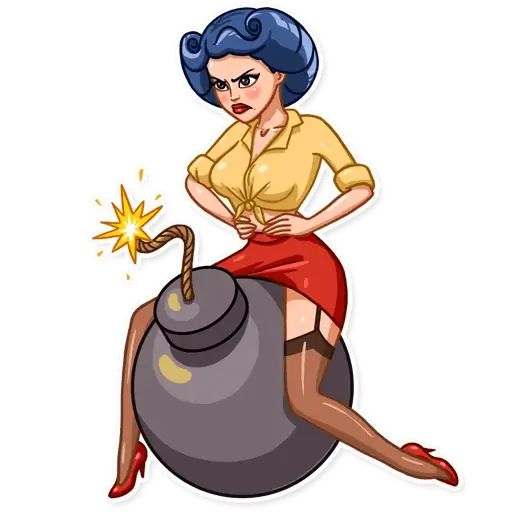 Sticker «Pin-up Babes-11»