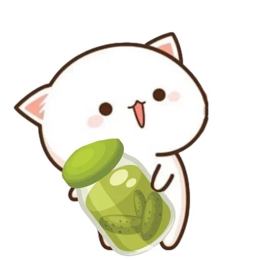 Sticker «Mochi Peach Cat Meme-3»