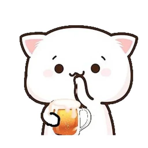 Sticker «Mochi Peach Cat Meme-7»