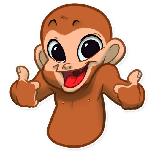 Sticker «Happy Monkey-2»