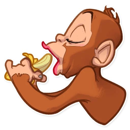 Sticker «Happy Monkey-3»
