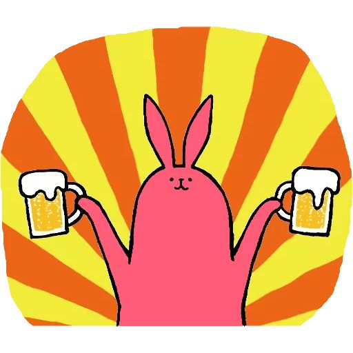 Sticker «Pink Rabbit-1»