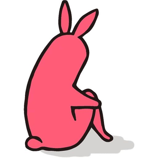 Sticker «Pink Rabbit-10»