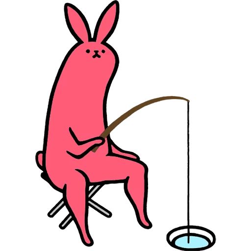 Sticker «Pink Rabbit-11»
