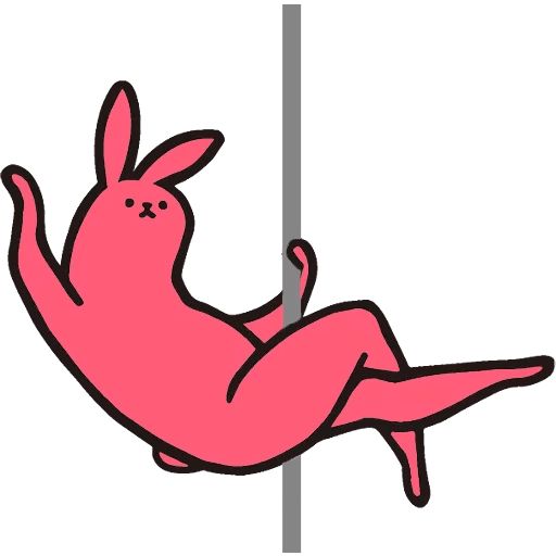 Sticker «Pink Rabbit-3»
