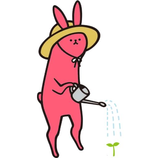 Sticker «Pink Rabbit-4»
