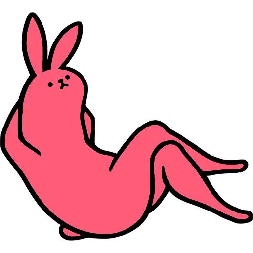 Sticker «Pink Rabbit-5»