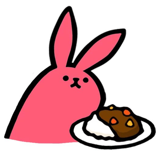 Sticker «Pink Rabbit-6»