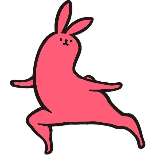 Sticker «Pink Rabbit-7»