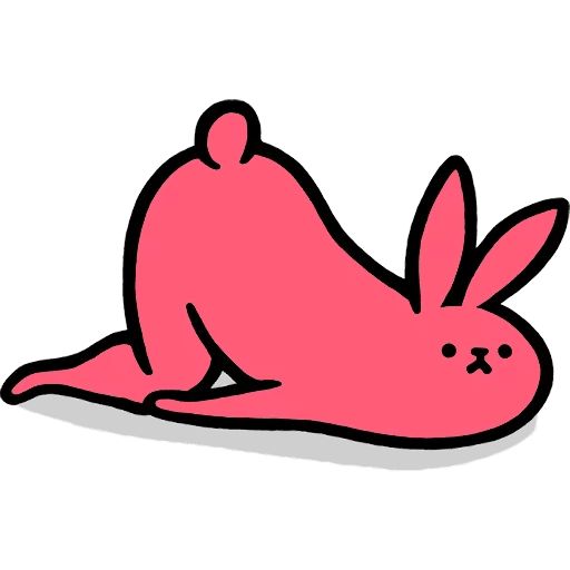 Sticker «Pink Rabbit-8»