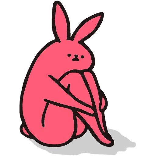 Sticker «Pink Rabbit-9»