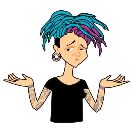 Sticker «Tattooed Girl-1»