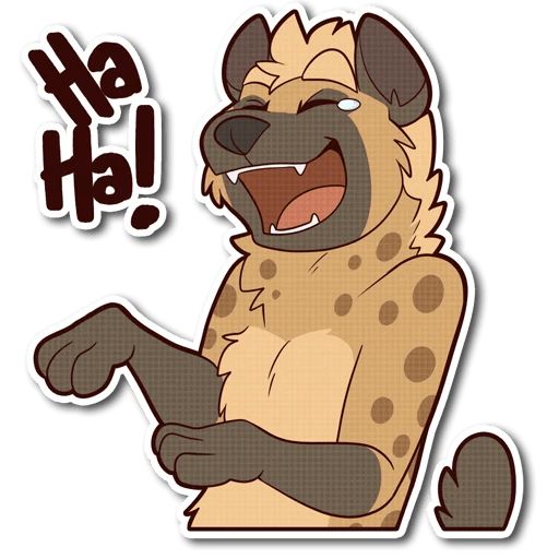 Sticker «Spotted Hyena-1»