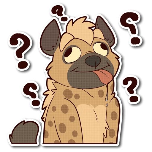 Sticker «Spotted Hyena-10»