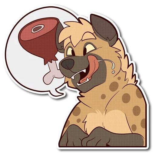 Sticker «Spotted Hyena-11»