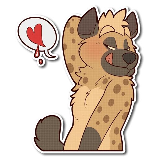 Sticker «Spotted Hyena-2»
