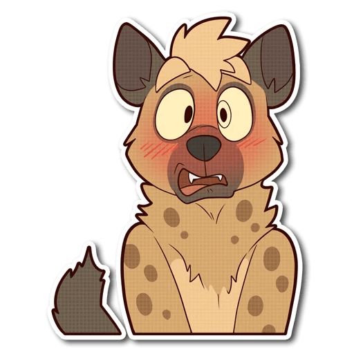 Sticker «Spotted Hyena-3»