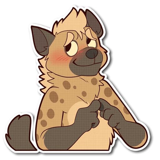 Sticker «Spotted Hyena-5»