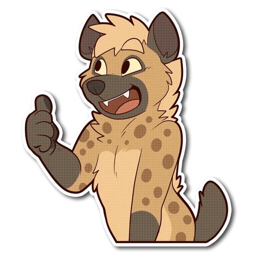 Sticker «Spotted Hyena-6»