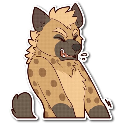 Sticker «Spotted Hyena-8»