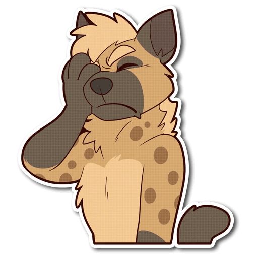 Sticker «Spotted Hyena-9»
