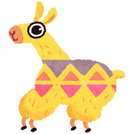 Sticker «Hipster Llama-6»