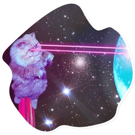 Sticker «Space Cats-7»