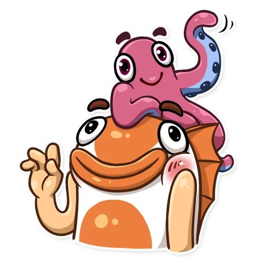 Sticker «Mr. Koi and Octopussy-5»