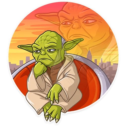Sticker «Master Yoda-8»