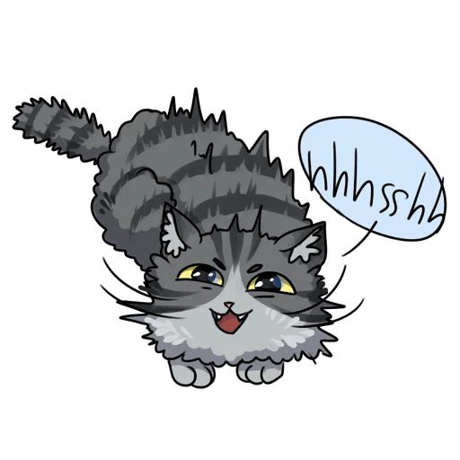 Sticker «Fluffy Pussies-12»