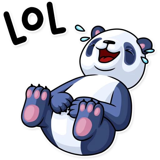Sticker «Lazy Panda-1»