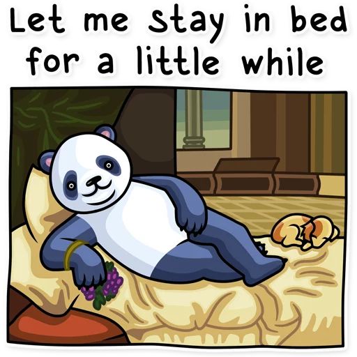 Sticker «Lazy Panda-12»