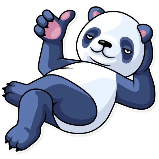 Sticker «Lazy Panda-3»