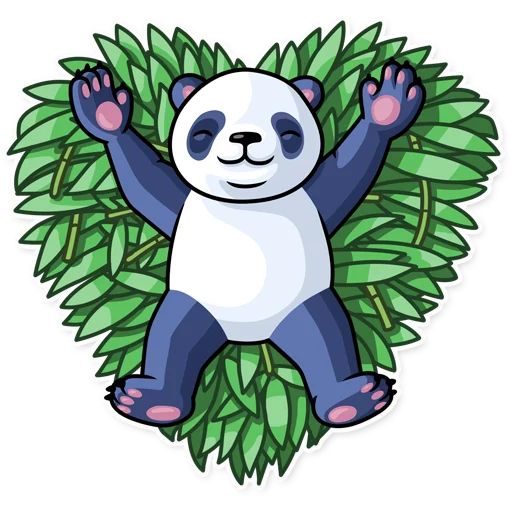Sticker «Lazy Panda-4»