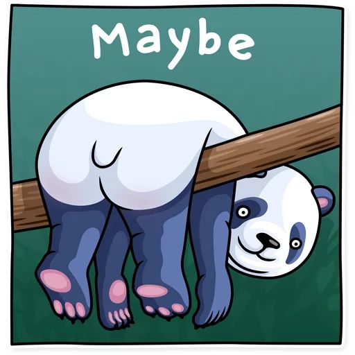 Sticker «Lazy Panda-8»