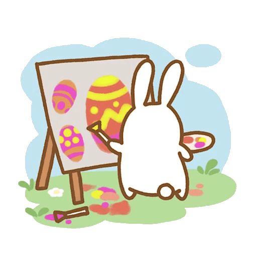 Sticker «Easter bunny-12»