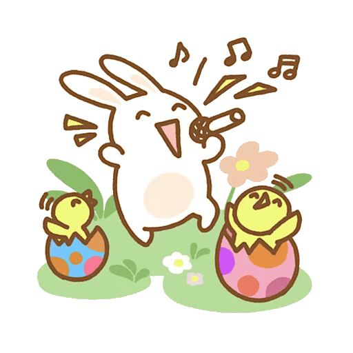 Sticker «Easter bunny-4»