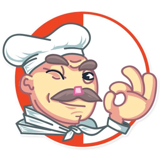 Sticker «Chef Gustav-1»