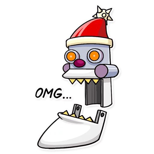 Sticker «Robo Santa-4»