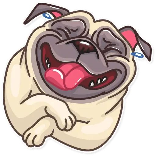 Sticker «Pug Power-1»