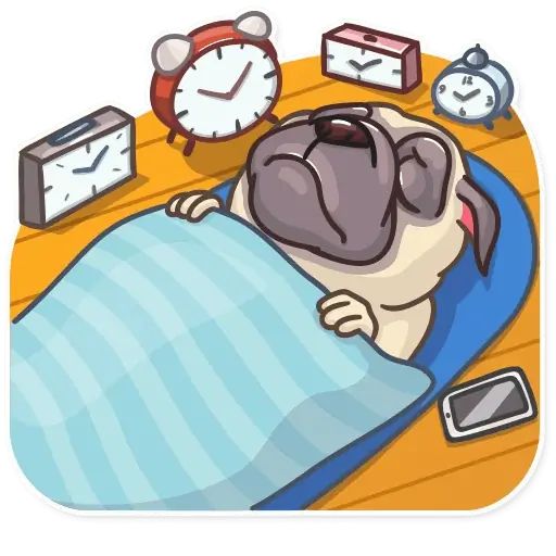 Sticker «Pug Power-7»