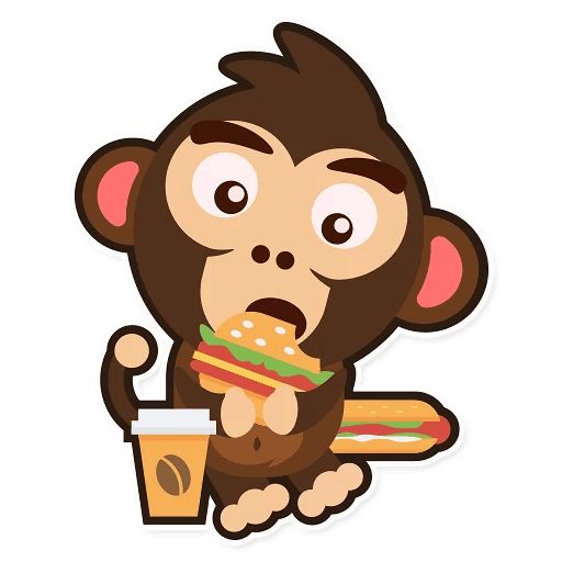 Sticker «Happy Monkey-11»