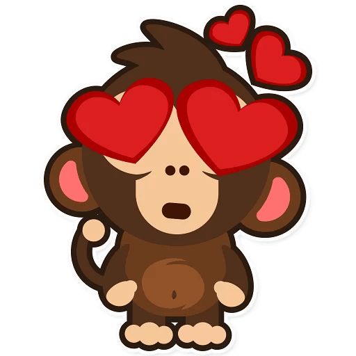 Sticker «Happy Monkey-5»