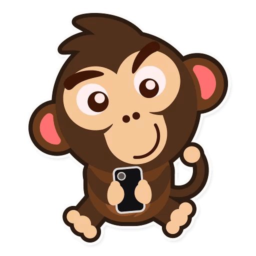 Sticker «Happy Monkey-8»