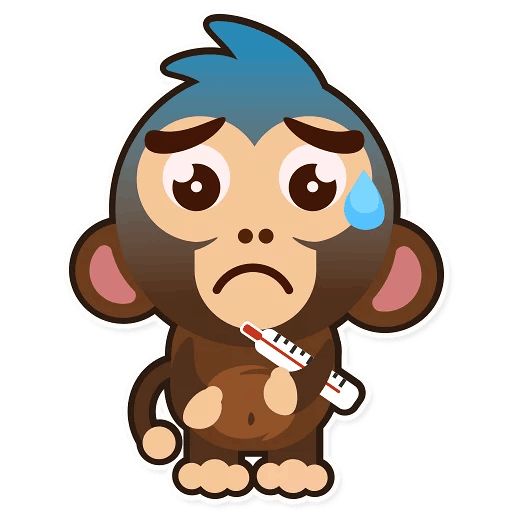 Sticker «Happy Monkey-9»