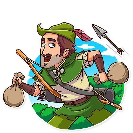 Sticker «Robin Hood-6»