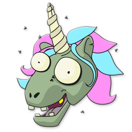 Sticker «Unicorn Zombie-3»