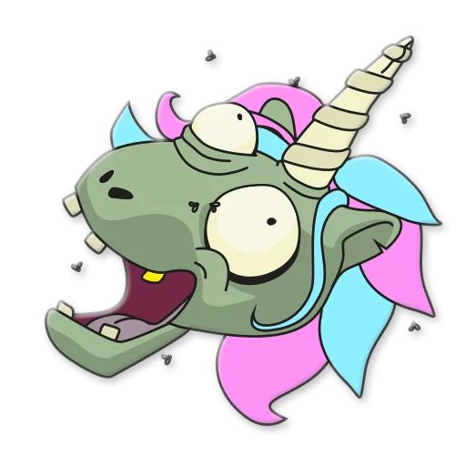 Sticker «Unicorn Zombie-4»